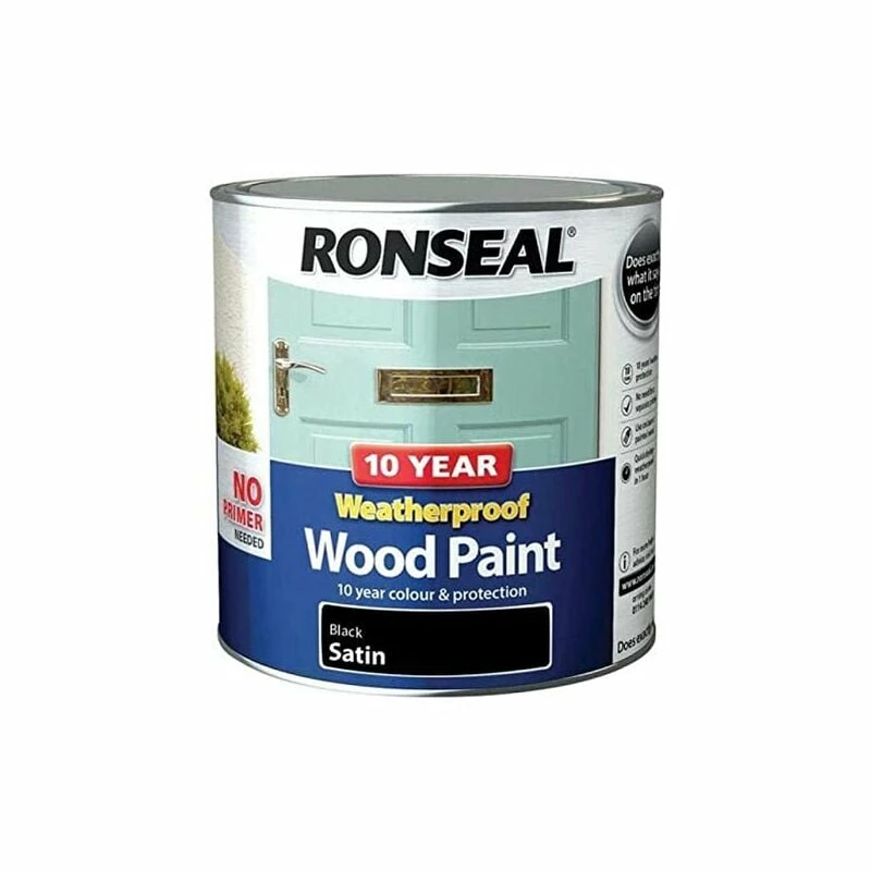 RONSEAL 38794 10 Year Weatherproof Paint 2.5L BLACK SATIN 3 RONSEAL 38794 10 Year Weatherproof Paint 2.5L BLACK SATIN