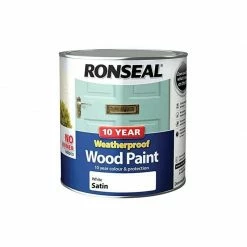 RONSEAL 38795 10 Year Weatherproof Paint 2.5L WHITE SATIN