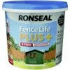 Ronseal 5L UV Fence Life + Paint - Forest Green -RONSEAL SHOP ronseal 5l uv fence life paint forest green L 12672859 23695802 1