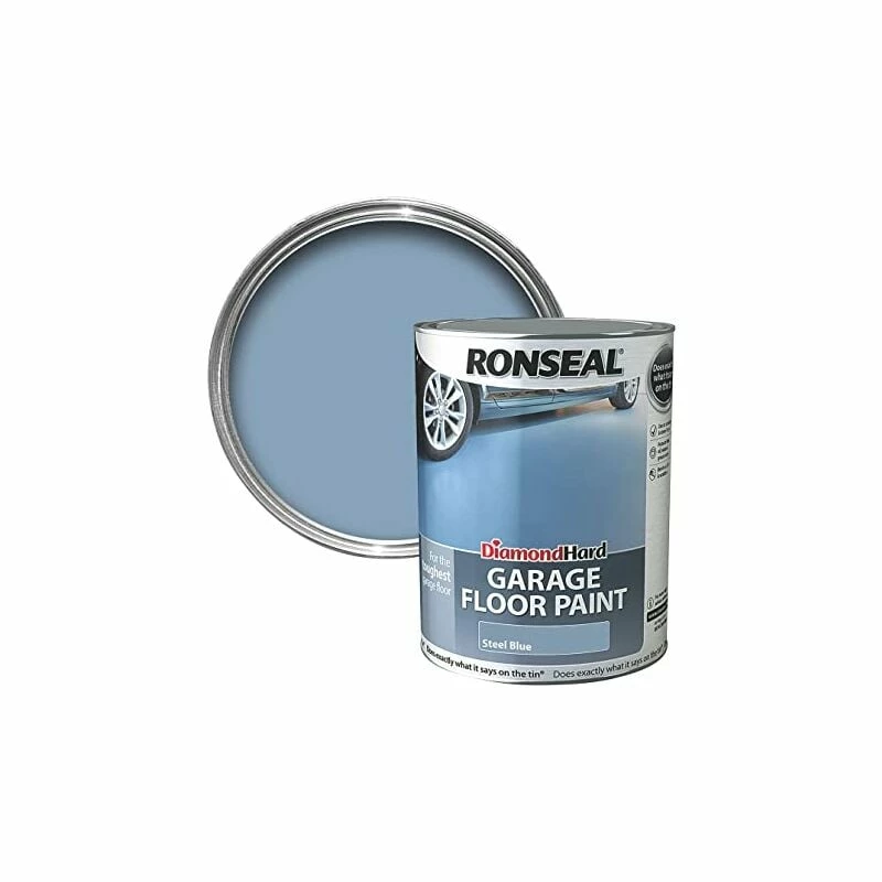 Ronseal DHGFPB25L 2.5L Diamond Hardgarage Floor Paint - Steel Blue 3 Ronseal DHGFPB25L 2.5L Diamond Hardgarage Floor Paint - Steel Blue