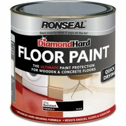 Ronseal Diamond Hard Floor Paint Black 750ml