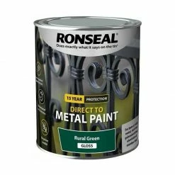 Ronseal Direct To Metal Paint Rural Green Gloss 750ml