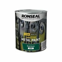 Ronseal Direct To Metal Paint Rural Green Satin 750ml
