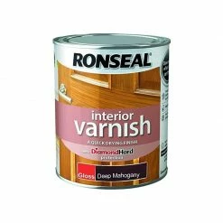Ronseal Interior Varnish Deep Mahogany Gloss 750ml