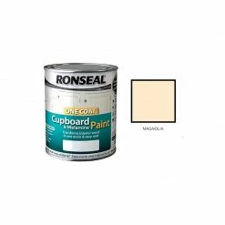 Ronseal - One Coat Cupboard Paint - 750ml - White Satin