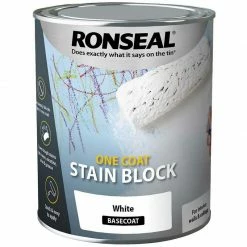 Ronseal One Coat Stain Block - White 2.5L