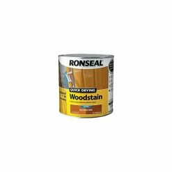 Ronseal QDWSNO25L 2.5 Litre Satin Finish Quick Dry Woodstain - Natural Oak