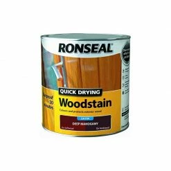 Ronseal Quick Drying Woodstain Deep Mahogany Satin 2.5L