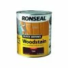 Ronseal Quick Drying Woodstain Teak Gloss 750ml -RONSEAL SHOP ronseal quick drying woodstain teak gloss 750ml L 12672859 70493456 1