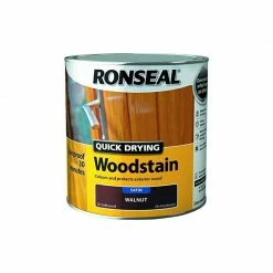 Ronseal Quick Drying Woodstain Walnut Satin 2.5L