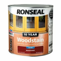 Ronseal RSL10WSM25L 10 Year Woodstain Mahogany 2.5 Litre