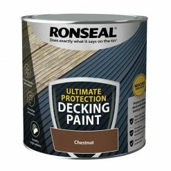 Ronseal RSLDPCH25L Ultimate Protection Decking Paint Chestnut 2.5 Litre