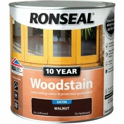 Ronseal 38693 10 Year Woodstain Walnut 2.5 Litre
