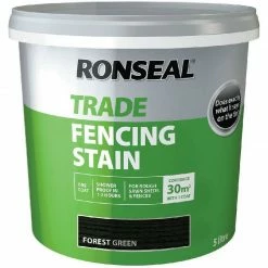 Ronseal Trade Fencing Stain - Forest Green - 5L