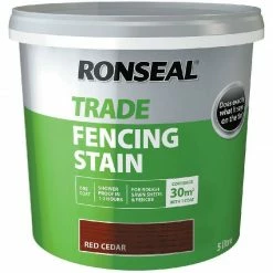 Ronseal Trade Fencing Stain - Red Cedar - 5L