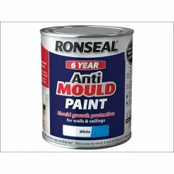RONSEAL 6 Year Anti Mould Paint White Matt 750ml RSLAMPWM750