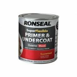 RONSEAL Super Flexible Wood Primer & Undercoat Grey 750ml RSLEWPGRY750