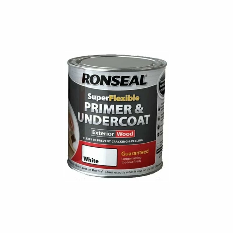 RONSEAL Super Flexible Wood Primer & Undercoat White 750ml RSLEWPWHI750 4 RONSEAL Super Flexible Wood Primer & Undercoat White 750ml RSLEWPWHI750 - Image 2
