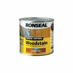 Alternative view of RONSEAL Woodstain Quick Dry Satin Natural Oak 250ml RSLQDWSNO250