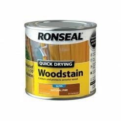 RONSEAL Woodstain Quick Dry Satin Natural Pine 250ml RSLQDWSNP250